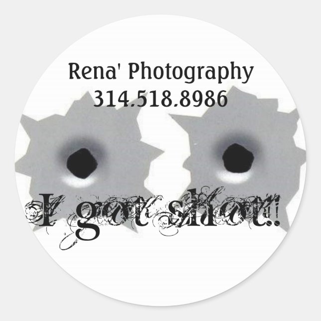 Je me suis fait tirer dessus ! ! Autocollants (Devant)