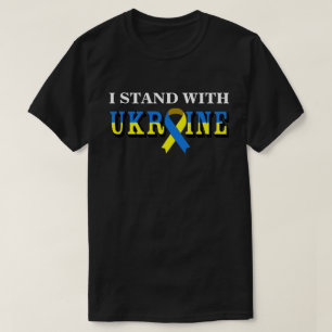 JE ME TIENS AVEC L'UKRAINE avec le T-shirt au ruba