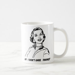 Je m'en fiche ! Merci ! Mug drôle