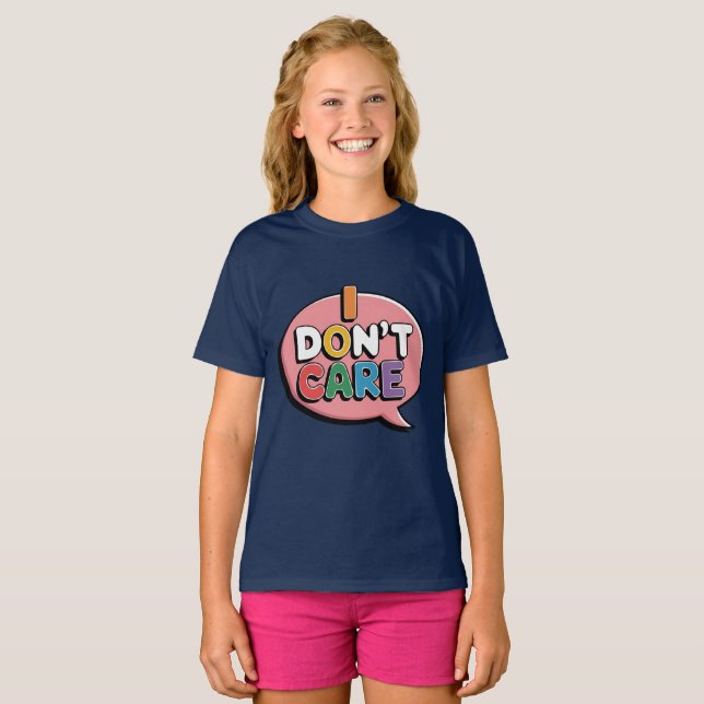 Je m'en fiche, t-shirt (Devant entier)