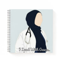 Je mène avec grâce - Hijabi Carnet docteur