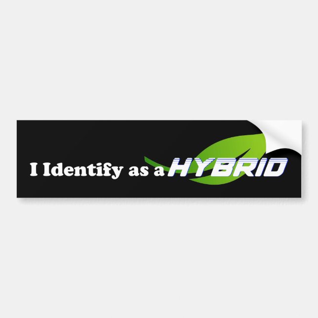 Je m'identifie comme un autocollant HYBRID - pare- (Devant)