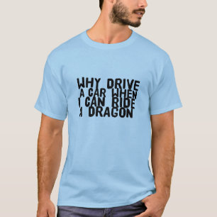 Je monte le T-shirt drôle de dragon pour des