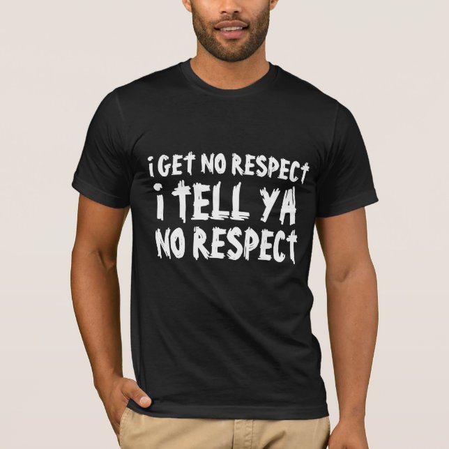 JE N'AI AUCUN RESPECT PÈRE FUNNY T-Shirts noirs (Devant)
