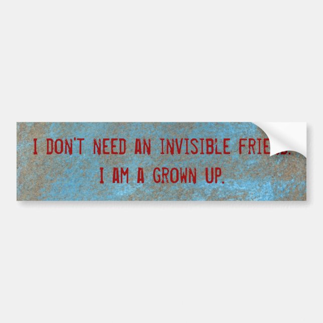 Je n'ai pas besoin d'un autocollant invisible (Devant)
