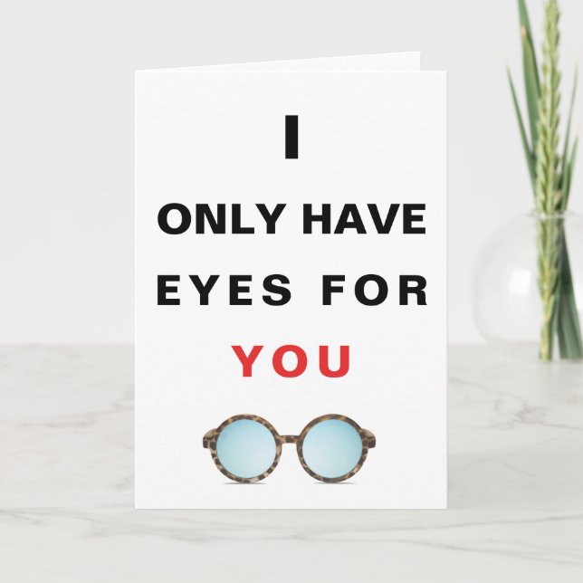 JE N'AI QUE DES YEUX POUR VOUS | Carte de vœux (Devant)