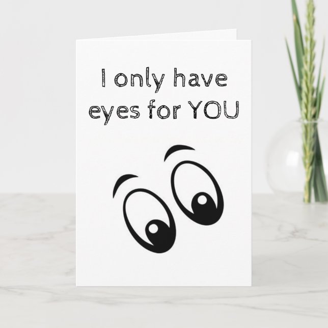 JE N'AI QUE LA CARTE "YEUX POUR VOUS" (Devant)