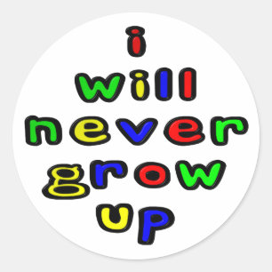 Je N'Augmenterai Jamais Le Sticker Rond Classique