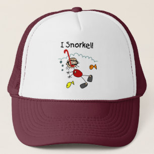 Je navigue au schnorchel casquette