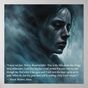 "Je ne dois pas craindre." Poster de Dune