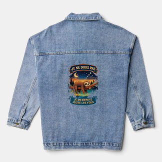 Je Ne Dors Pas Je Me Repose Juste Les Yeux Sieste Denim Jacket