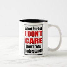 Je ne m'en fiche pas Mug