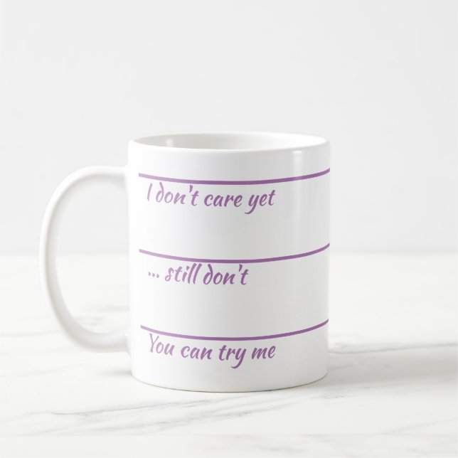 Je ne m'en soucie pas, mais la tasse de café (Gauche)