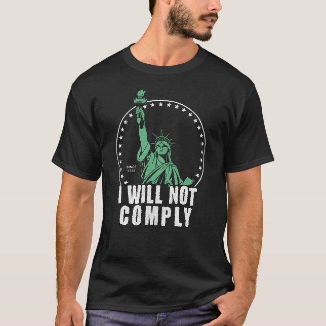 Je ne respecterai pas le t-shirt Liberty (Devant)