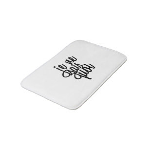 "Je Ne Sais Quoi" French Quote Bath Mat