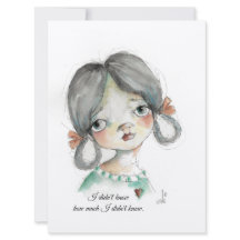 Je ne savais pas - Carte Cadre Plat