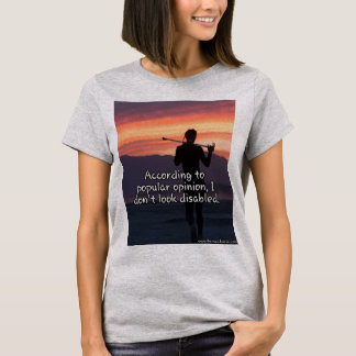 Je ne semble pas le T-shirt handicapé
