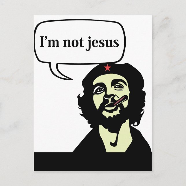 Je ne suis pas jésus - Che guevara comics carte po (Devant)
