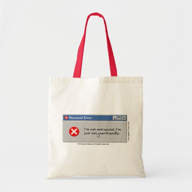 Je ne suis pas sac facile à utiliser ! (Devant)
