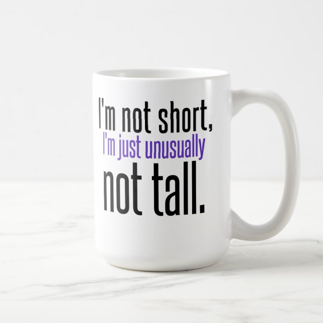 Je ne suis pas tasse de café courte (Droite)