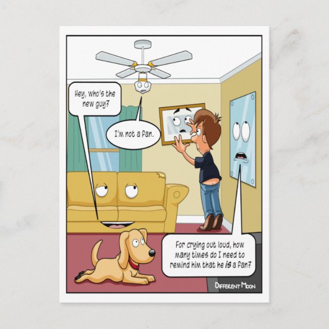 Je ne suis pas un fan Carte postale drôle (Devant)