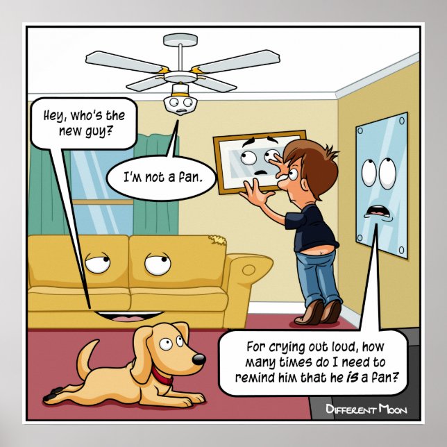 Je ne suis pas un fan Punny Poster (Devant)