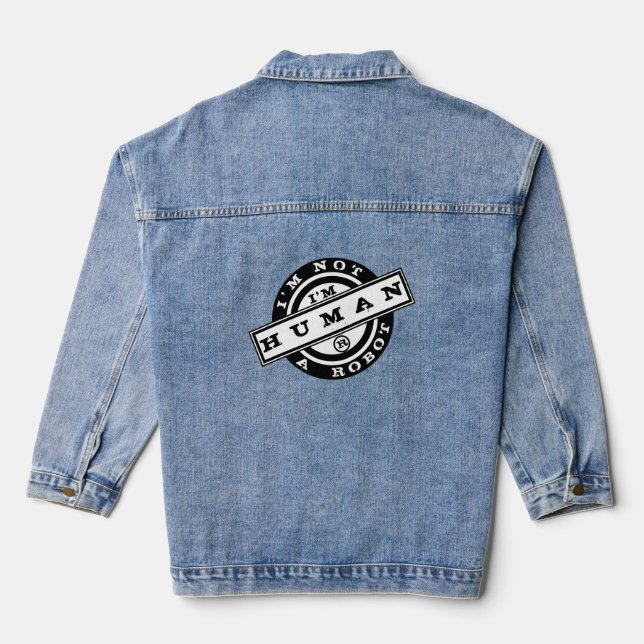 Je ne suis pas un Robot Denim Jacket (Verso)