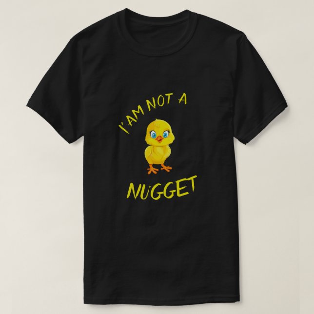 JE NE SUIS PAS UN T-shirt vegan NUGGET (Design devant)