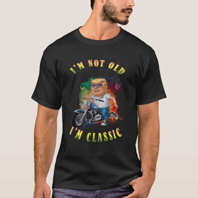 je ne suis pas vieux je suis classique t-shirt des (Devant)