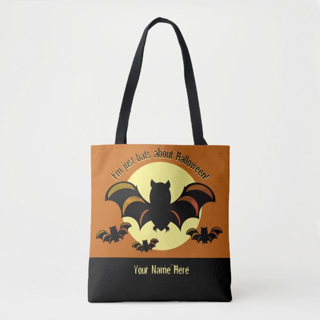 Je ne suis que chauves-souris sur le sac à épaule  (Devant)