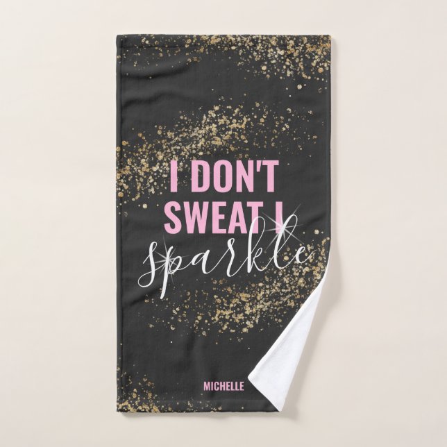 Je ne transpire pas, je me gymne (Serviette à main)