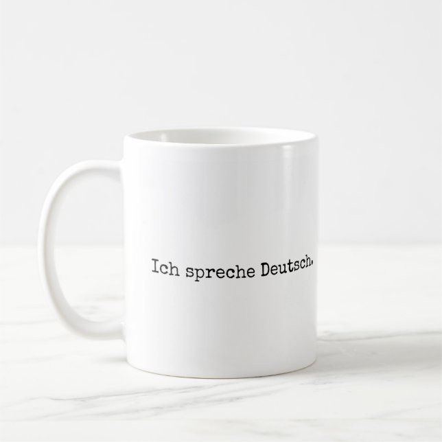 Je parle allemand, Ich spreche Deutsch mug (Gauche)