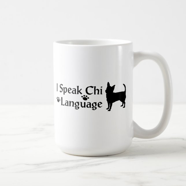 Je Parle Chi Langue Mug (Droite)