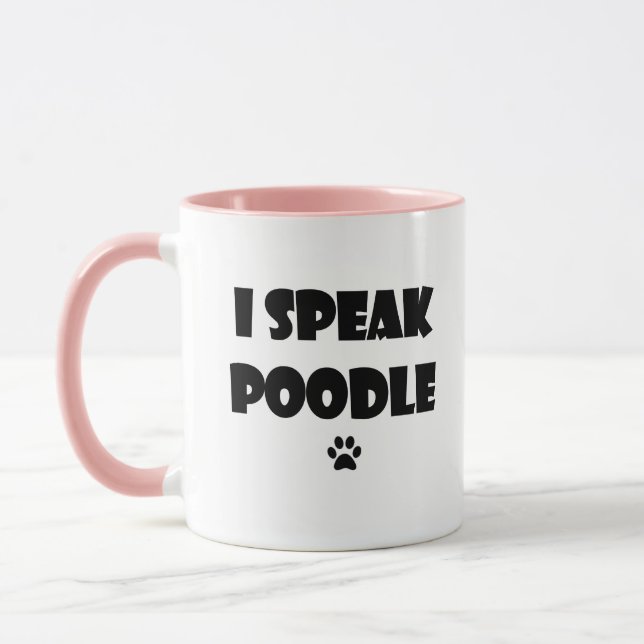 Je parle la tasse de caniche (Gauche)