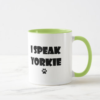 Je parle la tasse de Yorkie