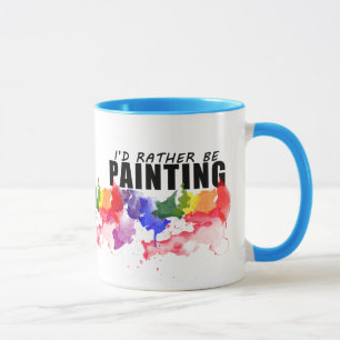 Je peindrais plutôt la tasse d'artiste d'aquarell