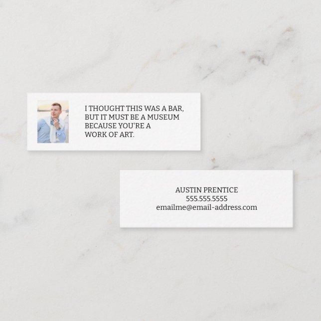 Je Pensais qu'il s'agissait d'une carte d'appel ph (Devant / Derrière)