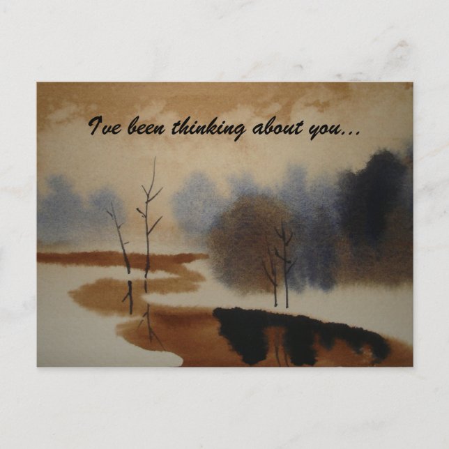 Je pense à toi... Ami carte postale (Devant)