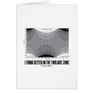 Je pense mieux dans la zone crépusculaire (la