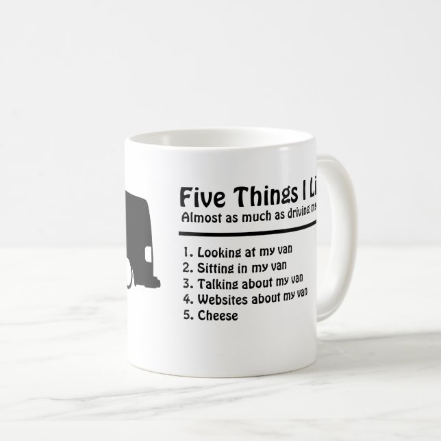 Je pense que j'aime mon Van Combo B Coffee Mug (Devant droit)