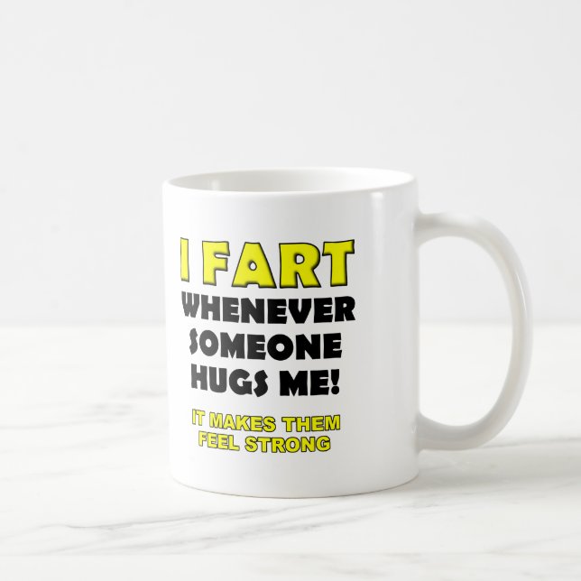 Je pète pour des étreintes tasse drôle ou tasse de (Droite)