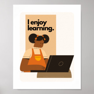 Je peux apprendre Poster éducatif Africain América