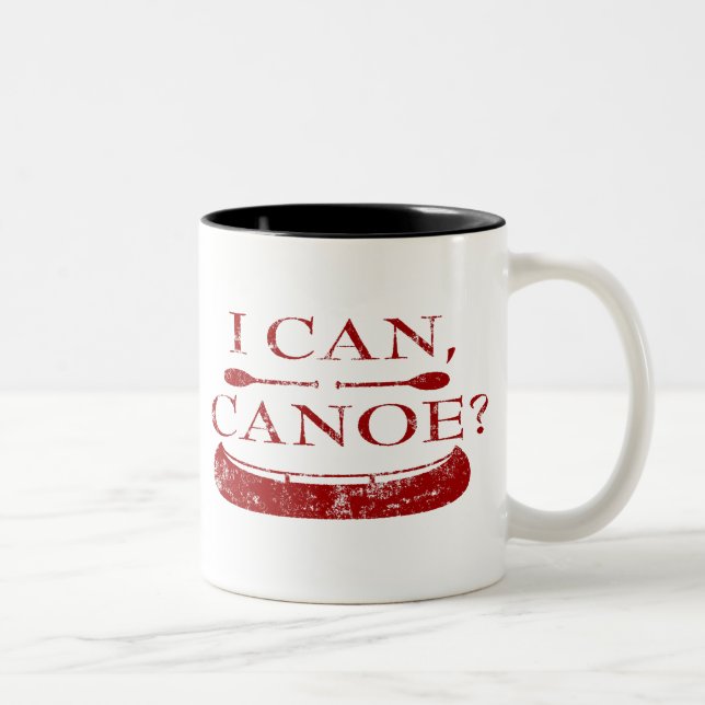 Je Peux, Canoë ? (Logo rouge) Mug (Droit)