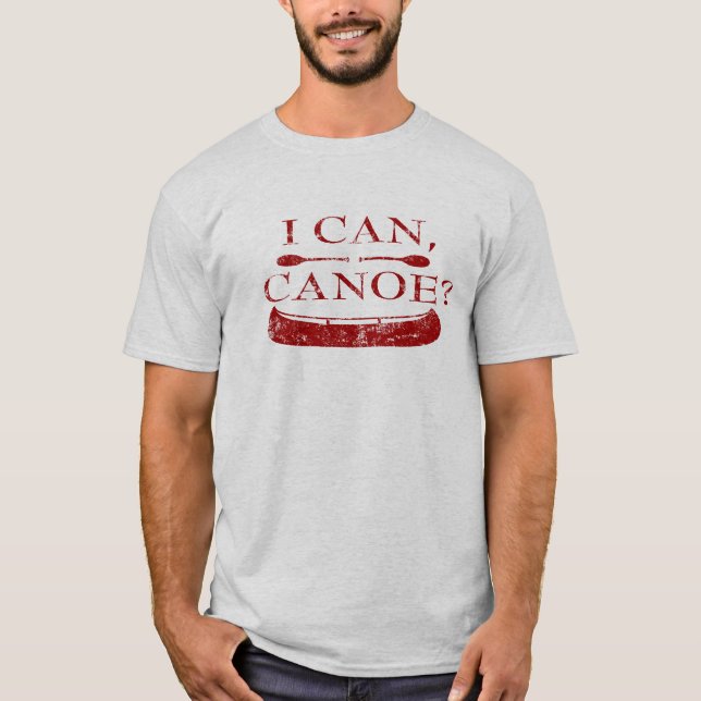 Je Peux, Canoë ? T-shirt (logo rouge) (Devant)