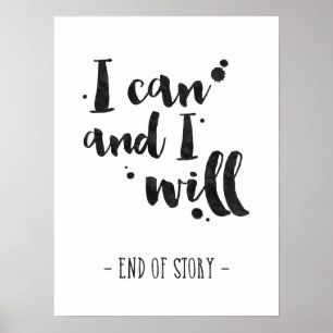 Je Peux Et Je Vais - Affiche Inspirante