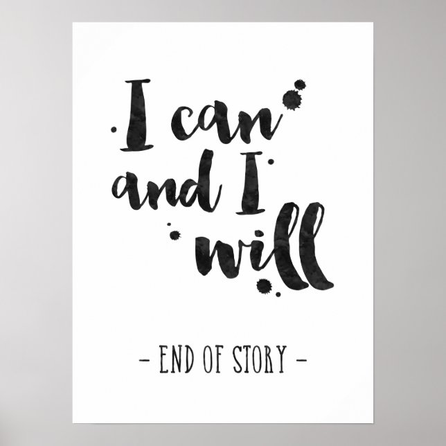 Je Peux Et Je Vais - Affiche Inspirante (Devant)