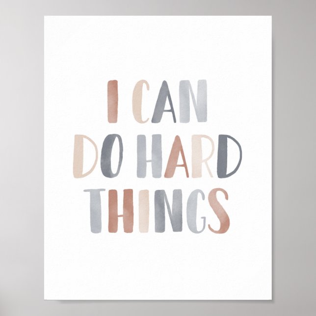 Je peux faire des choses difficiles décoration de  (Devant)