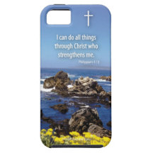 Je peux faire toutes choses.. Coque pour iPhone 5/