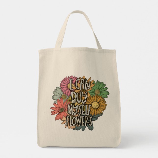 Je Peux M'Acheter Sac fourre-tout Fleurs (Dos)