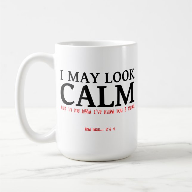 Je peux sembler la tasse drôle calme (Gauche)